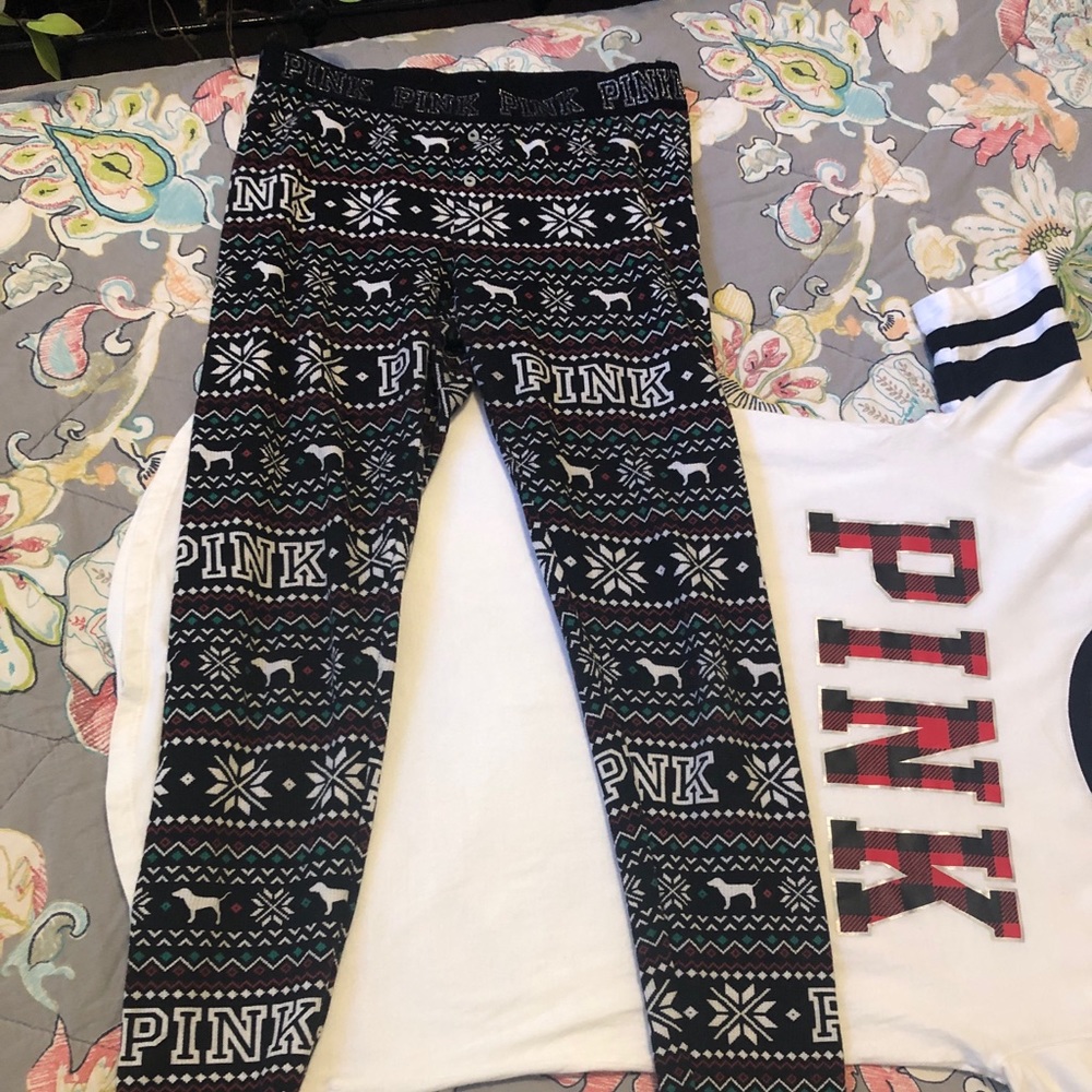 PINK holiday pajamas